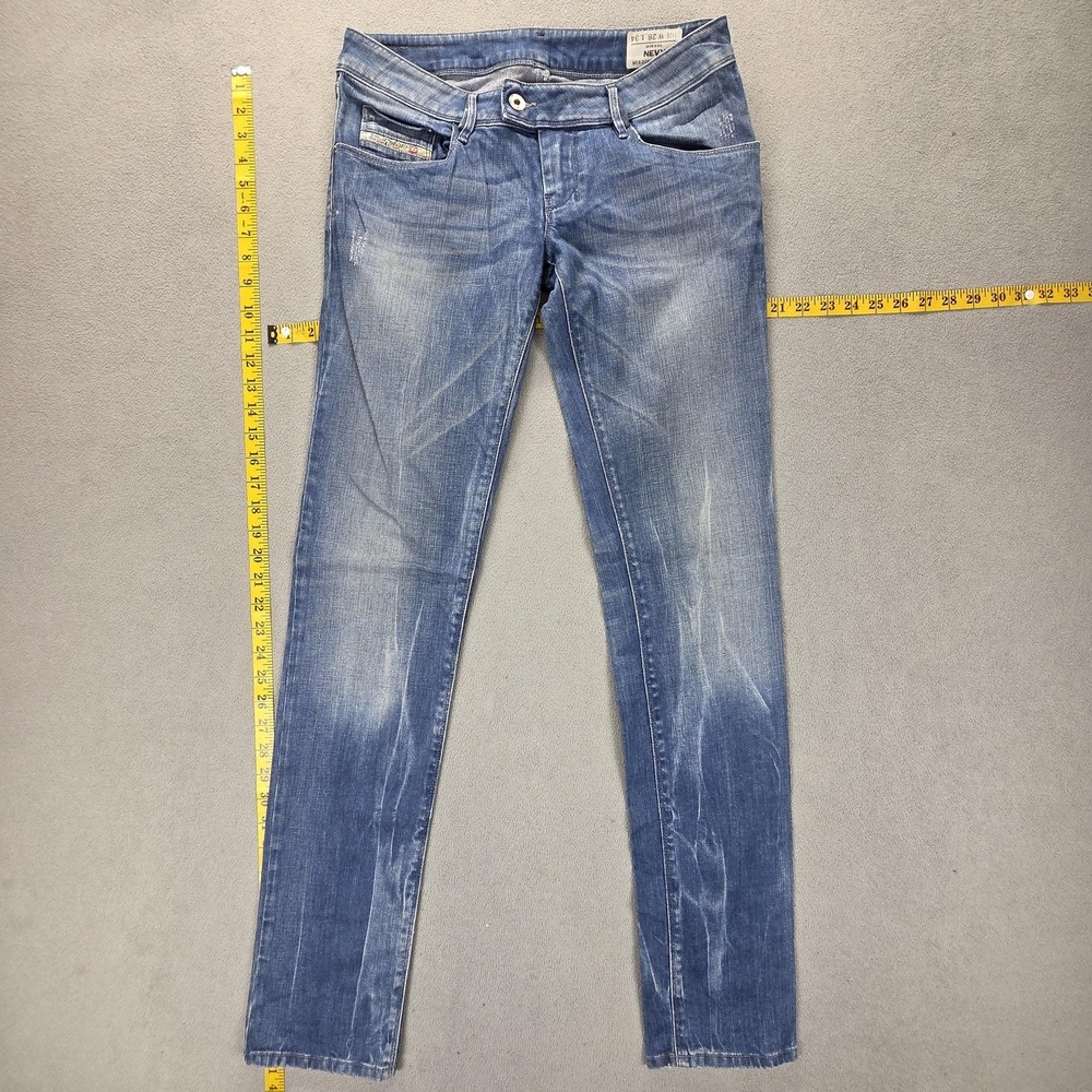 Diesel‎ Jeans Womens 28x34 Blue Nevy Low Rise Slim Skinny Stretch 008C2